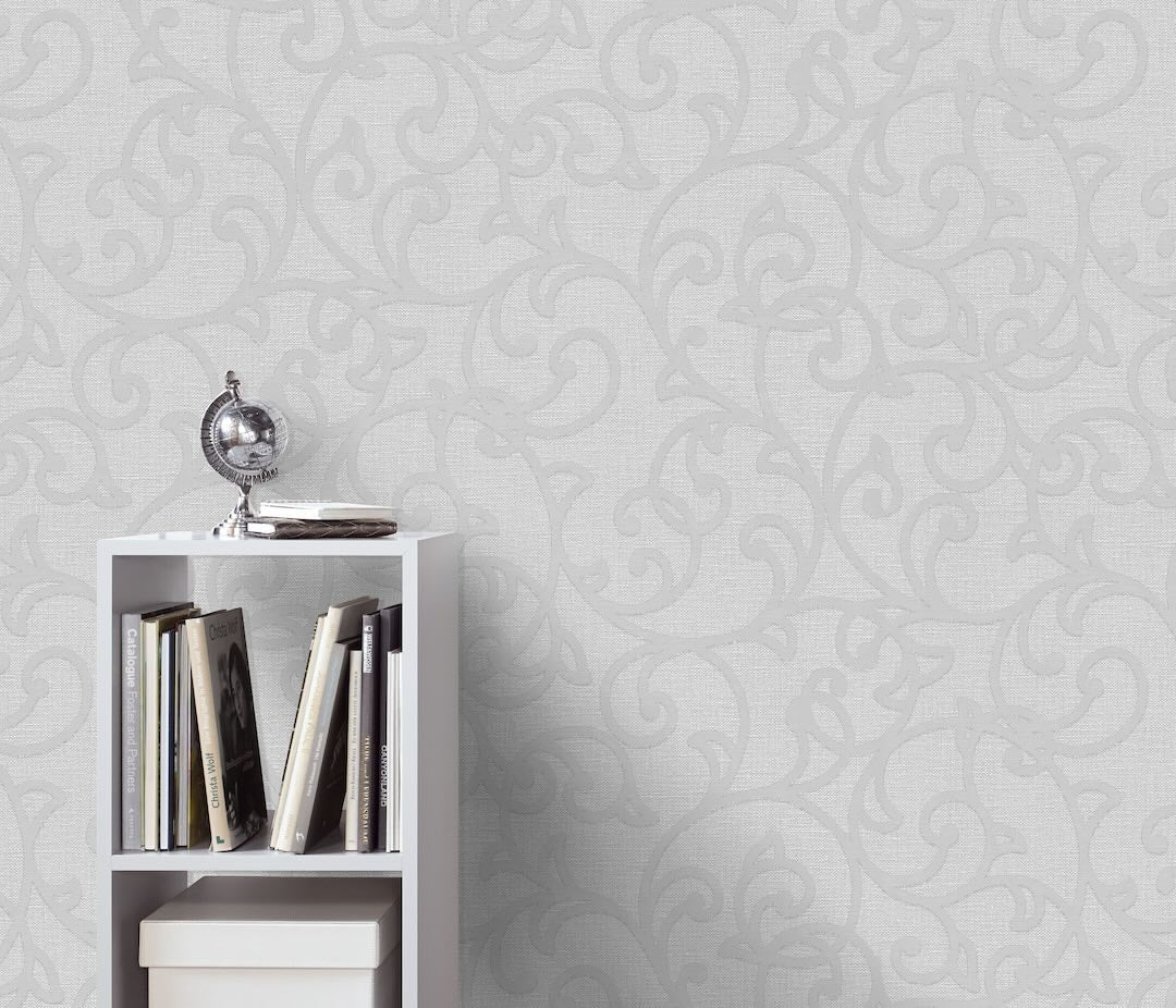 Erismann Forte Geometric Light Grey Wallpaper