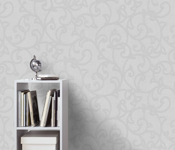 Erismann Forte Geometric Light Grey Wallpaper