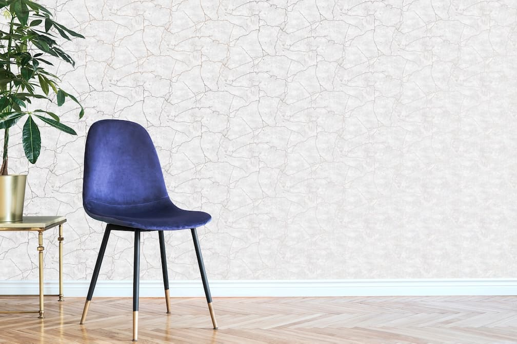 Kintsugi Rose Gold Textured Wallpaper