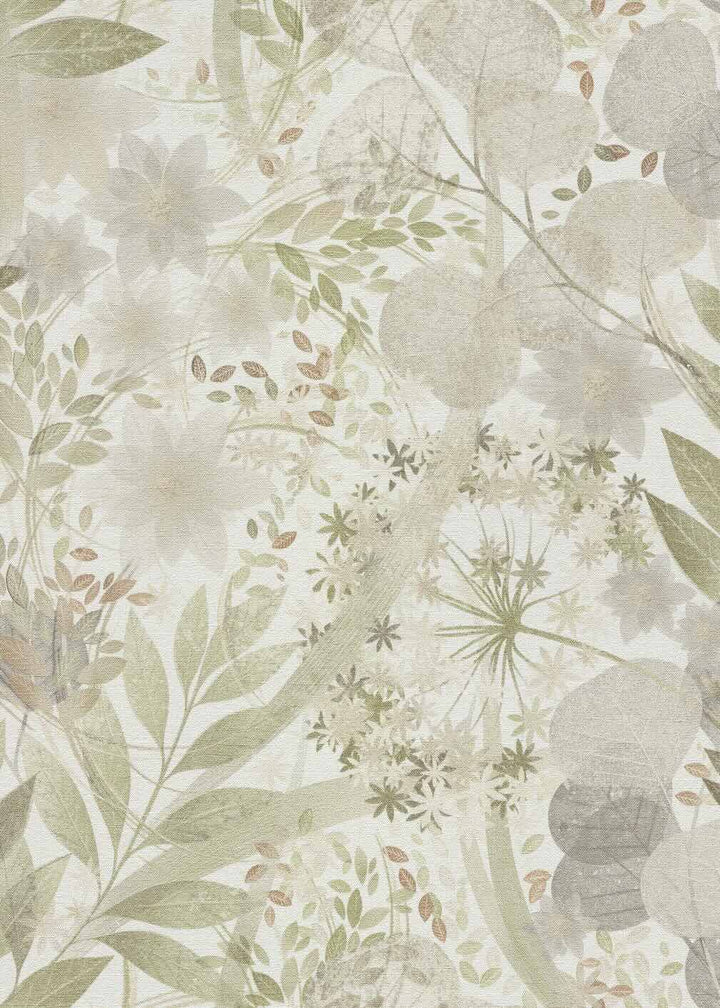 Erismann Secret Grove Floral Green Wallpaper