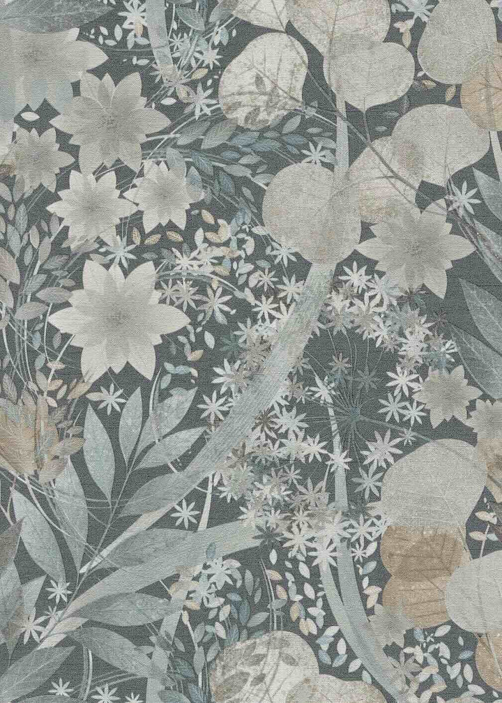 Erismann Secret Grove Floral Navy Wallpaper