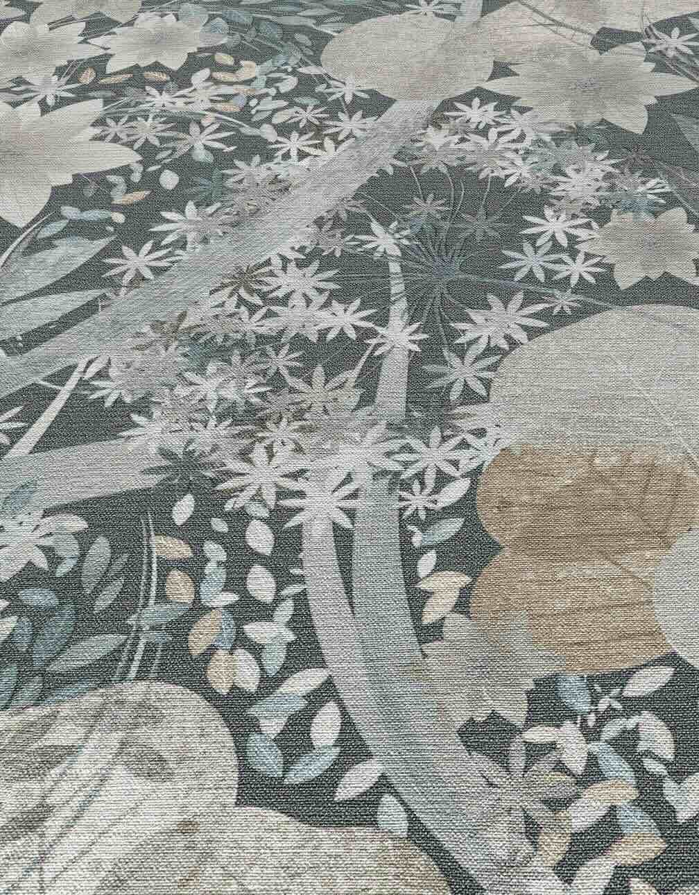 Erismann Secret Grove Floral Navy Wallpaper
