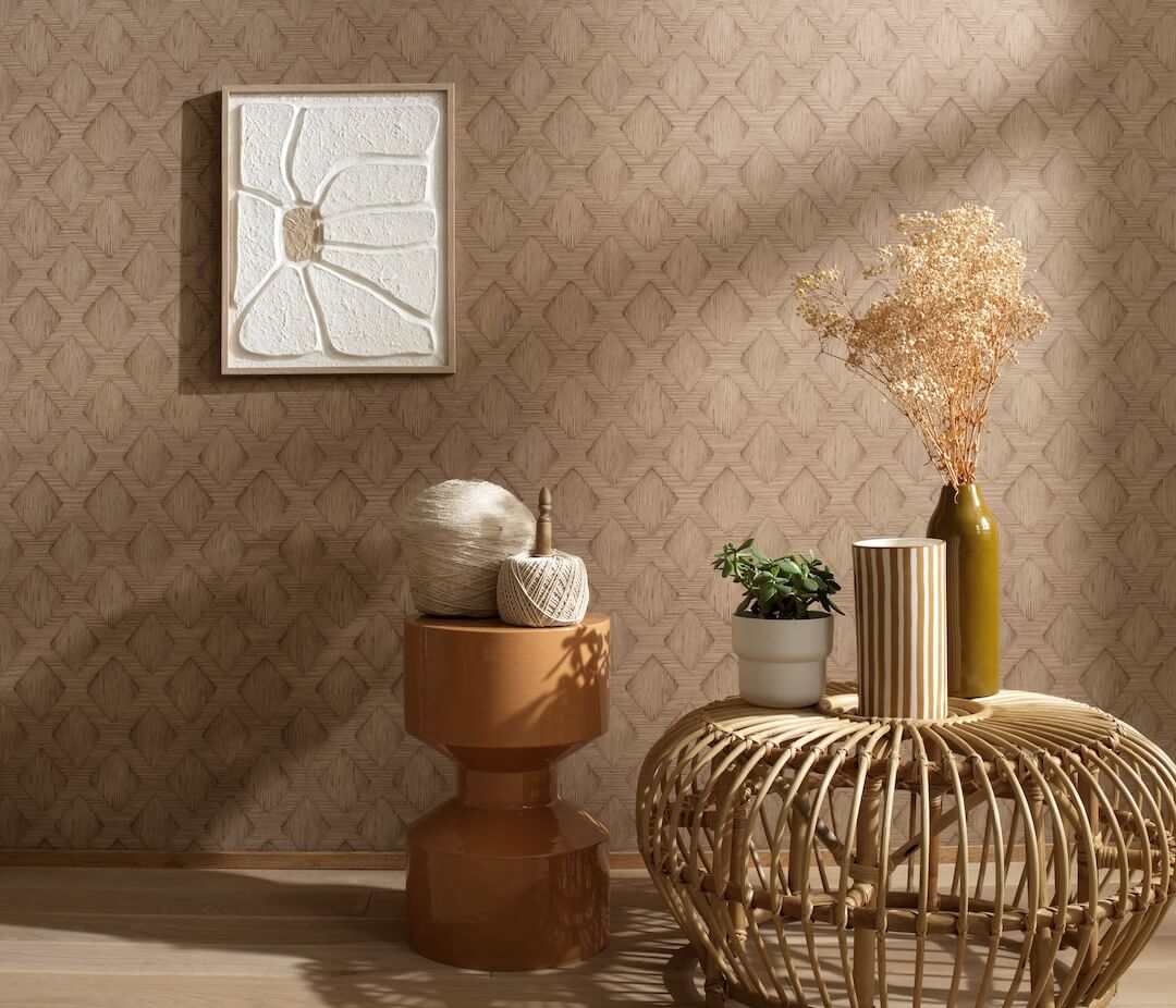 Erismann Hidden Harmony Geometric Natural Wallpaper