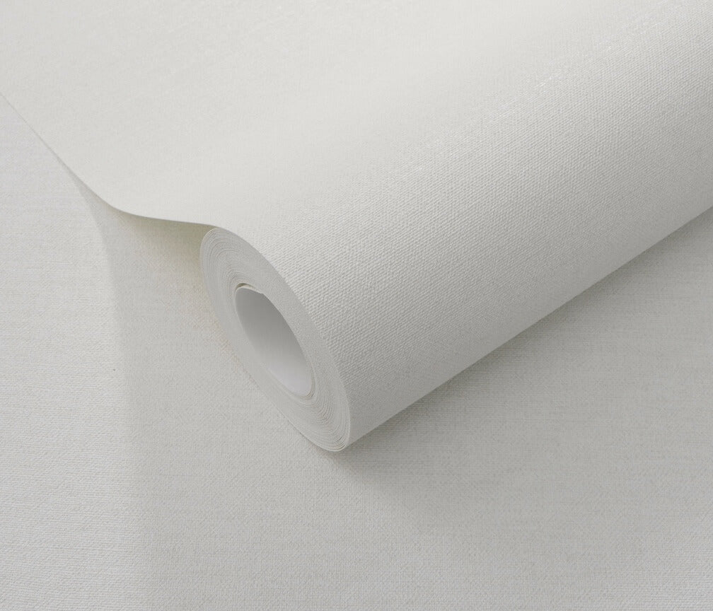 Erismann Serenity Linen Texture White Wallpaper