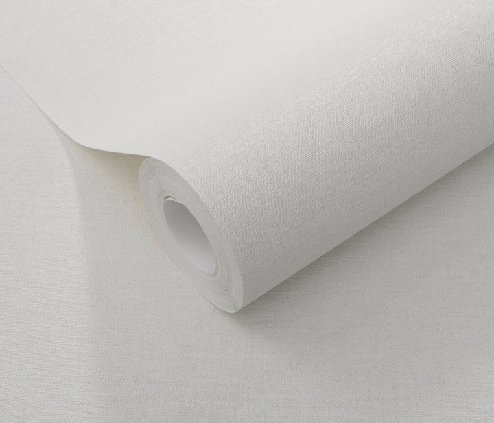 Erismann Serenity Linen Texture White Wallpaper