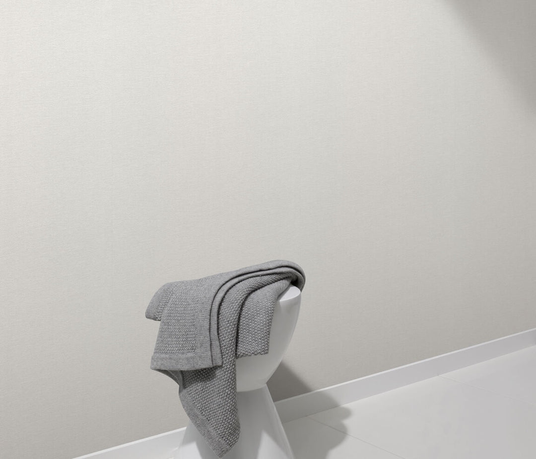 Erismann Serenity Linen Texture White Wallpaper