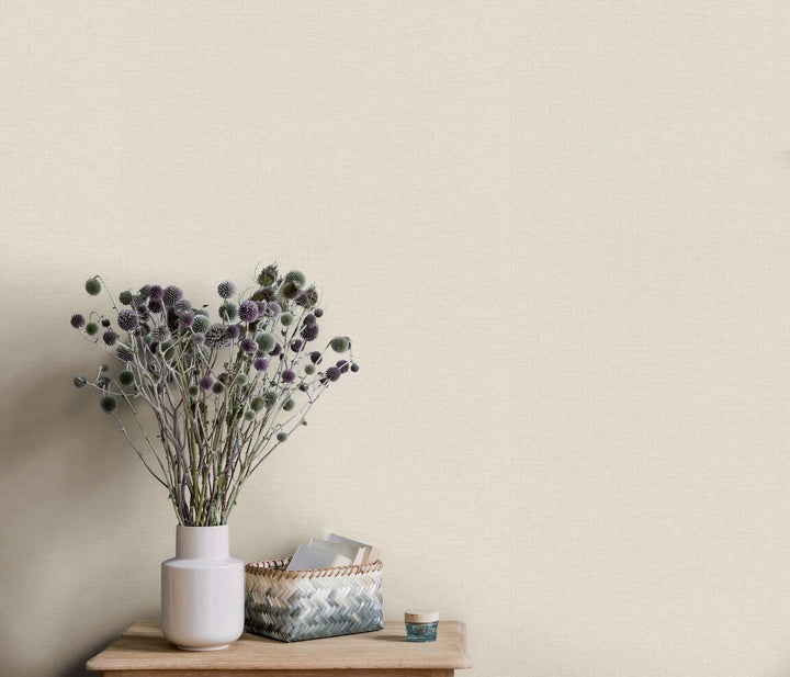 Erismann Serenity Linen Texture Natural Wallpaper