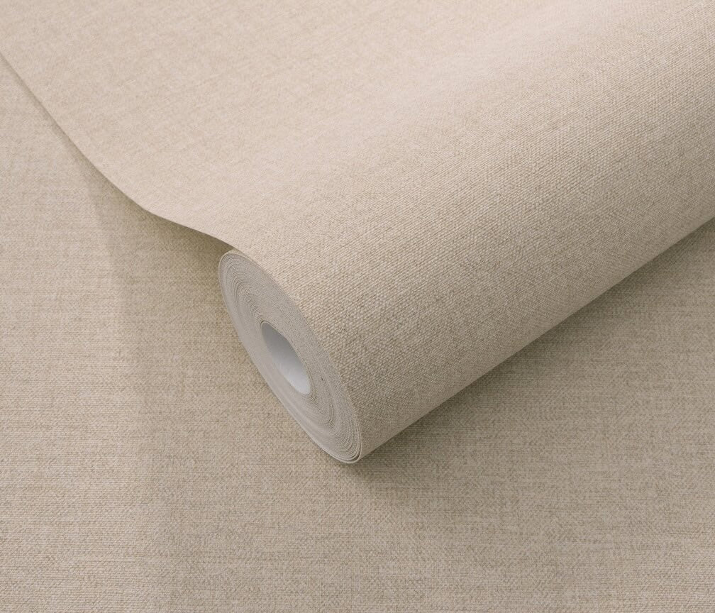 Erismann Serenity Linen Texture Biscuit Wallpaper