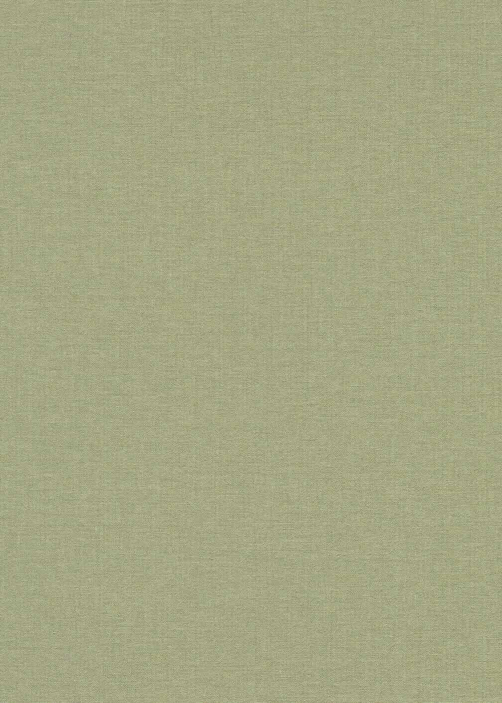 Erismann Serenity Linen Texture Olive Green Wallpaper