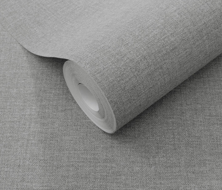 Erismann Serenity Linen Texture French Grey Wallpaper