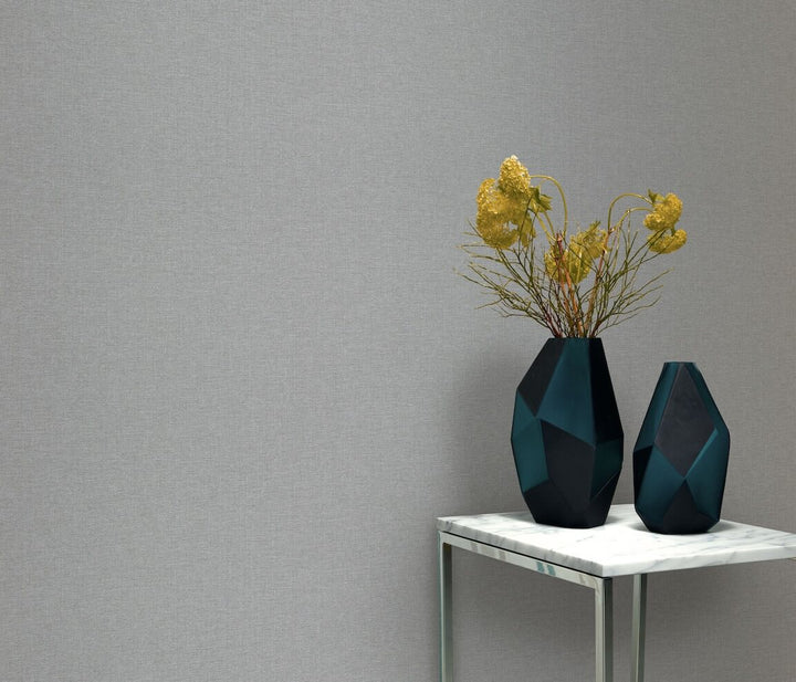 Erismann Serenity Linen Texture French Grey Wallpaper