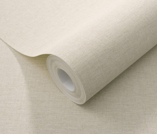 Erismann Serenity Linen Texture Ivory Wallpaper