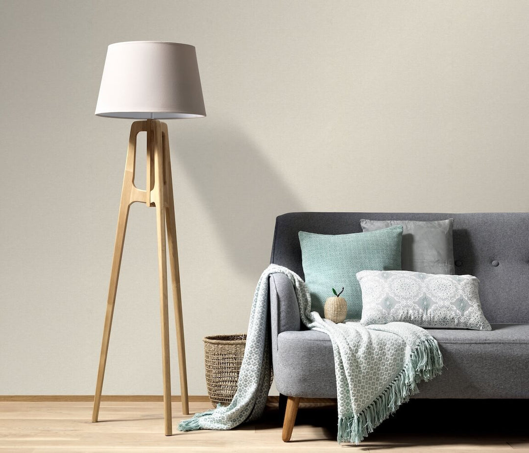 Erismann Serenity Linen Texture Ivory Wallpaper