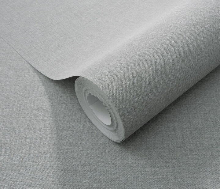 Erismann Serenity Linen Texture Grey Wallpaper