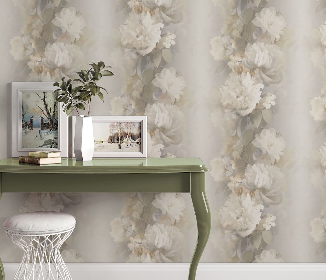 Erismann Lucent Bloom Taupe Wallpaper