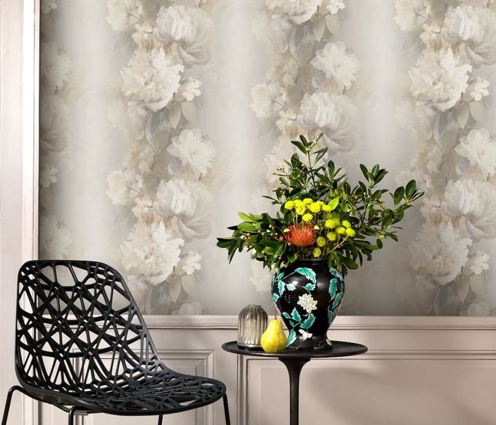 Erismann Lucent Bloom Taupe Wallpaper