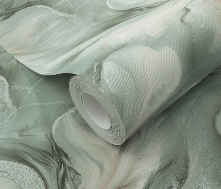 Erismann Aurora Turquoise Floral Wallpaper