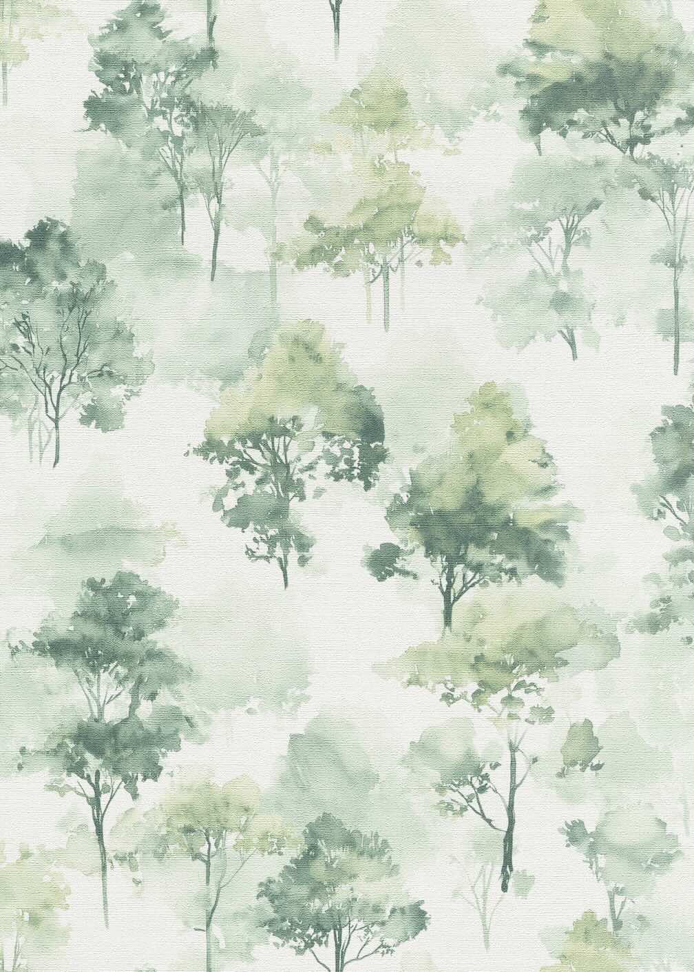 Erismann Forest Dreams Woodland Tree Green Wallpaper