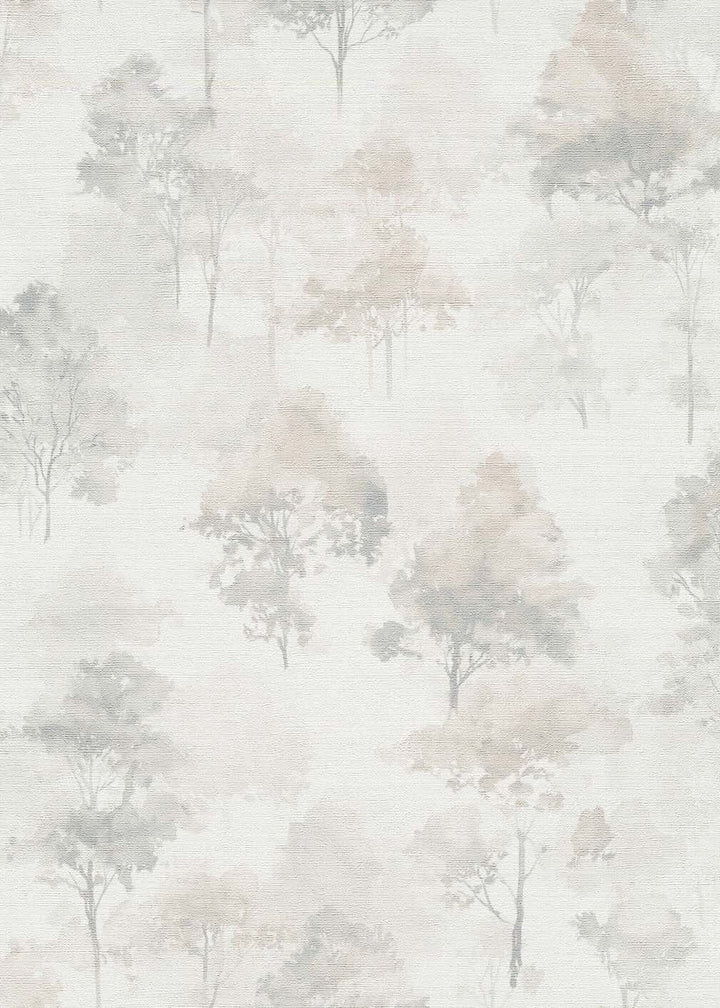 Erismann Forest Dreams Woodland Tree Taupe Wallpaper