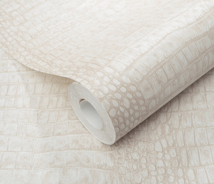 Erismann Wild Lagoon Animal Skin Metallic Beige Wallpaper