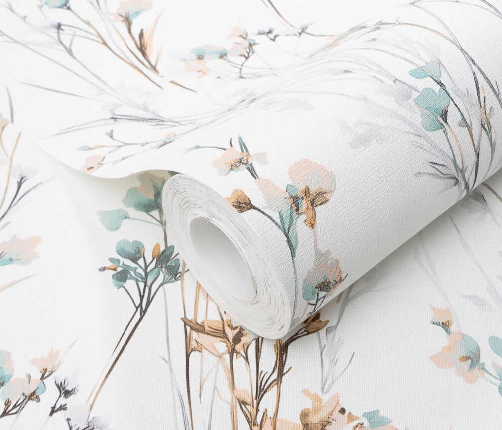 Erismann Bright Meadow Flower Light Green Wallpaper