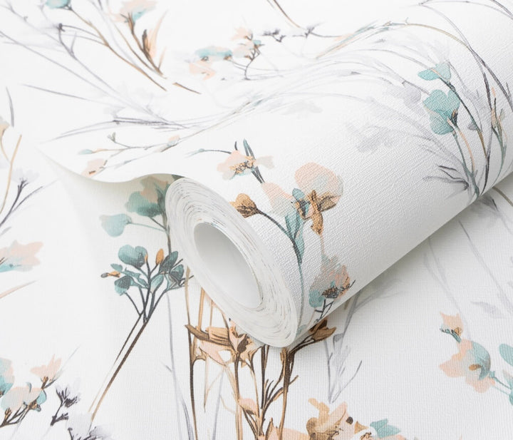 Erismann Bright Meadow Flower Light Green Wallpaper