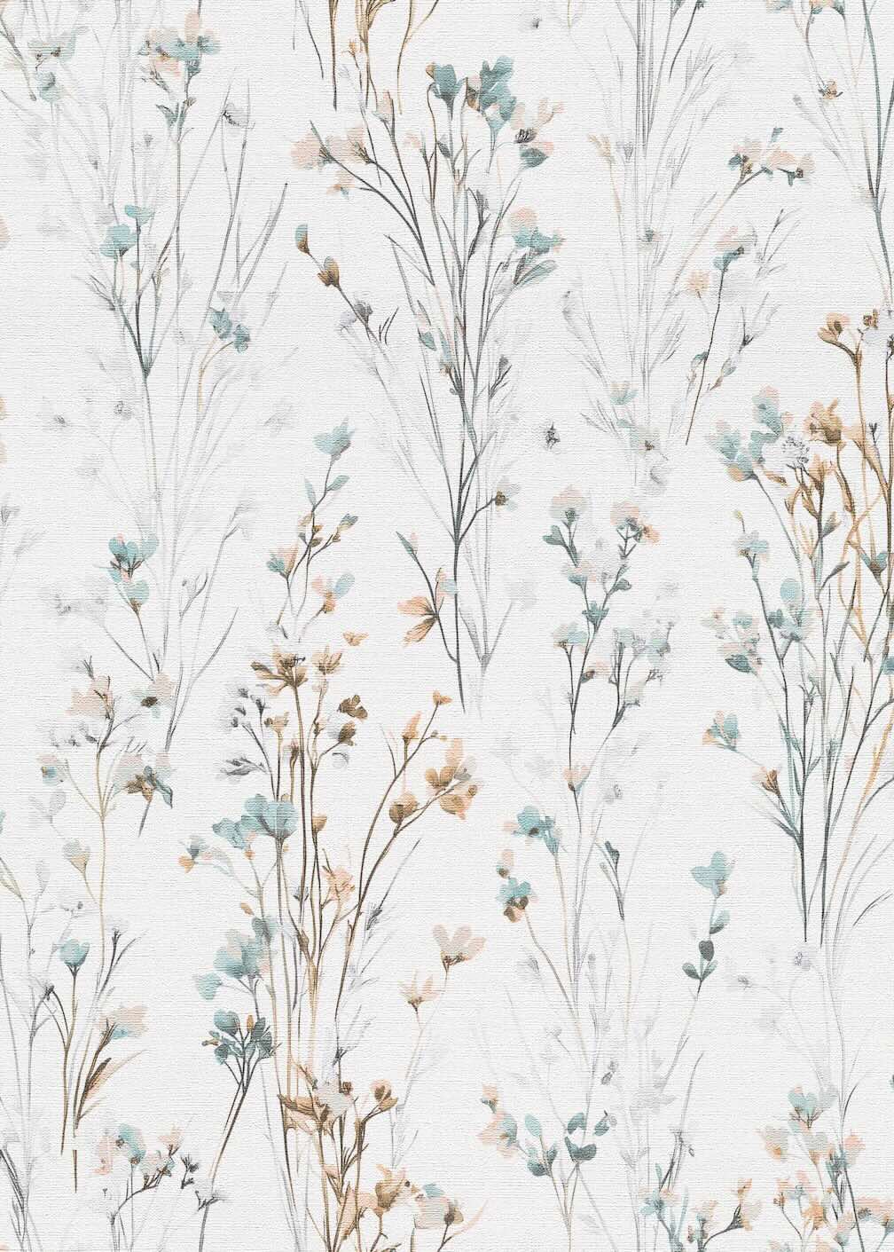 Erismann Bright Meadow Flower Light Green Wallpaper