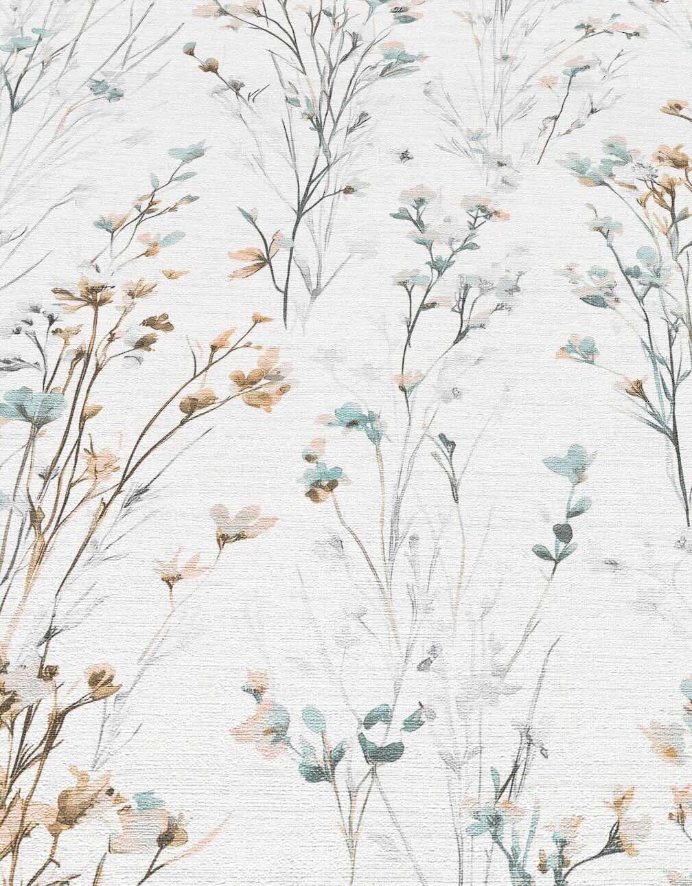 Erismann Bright Meadow Flower Light Green Wallpaper