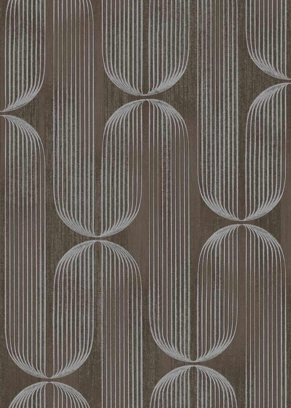 Erismann Graphic Grey Wallpaper