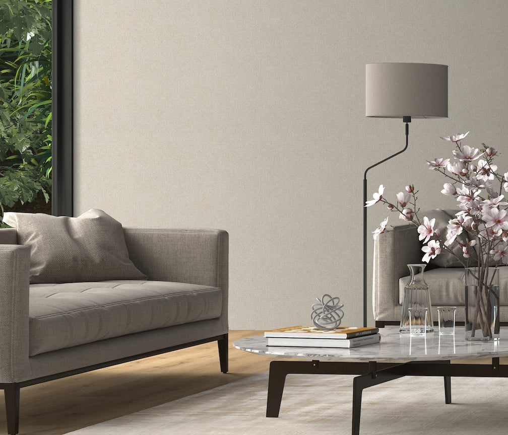 ELLE Decoration Velvet Mist Cream Wallpaper