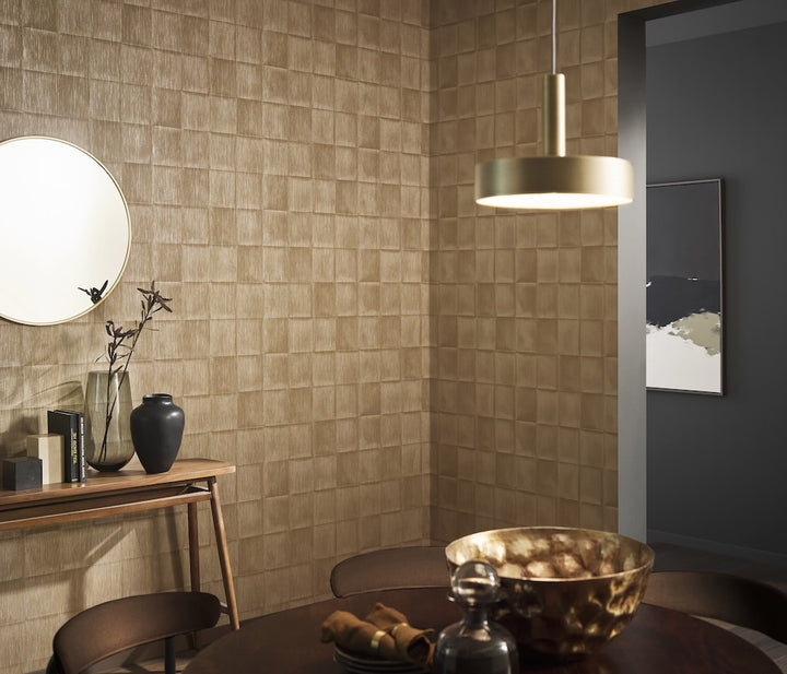 ELLE Decoration Radiance Square Gold Wallpaper