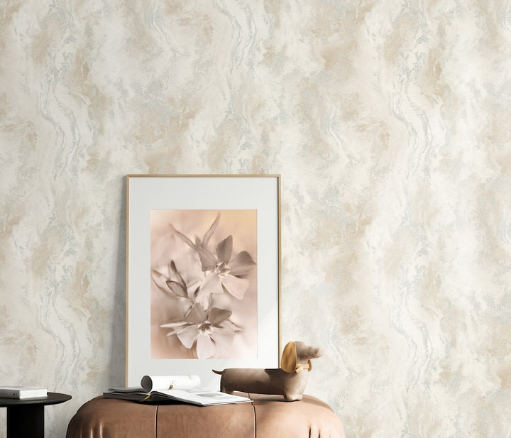 ELLE Decoration Cosmic Marble Beige Wallpaper