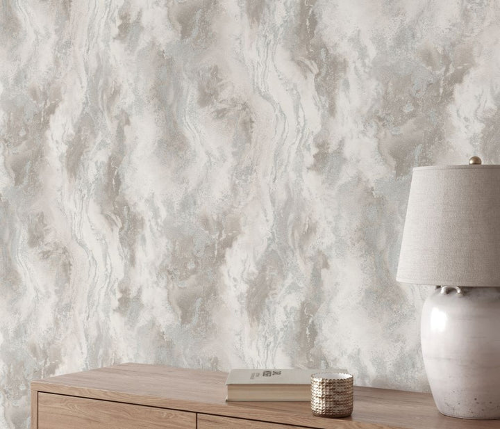 Erismann Marble Taupe Wallpaper