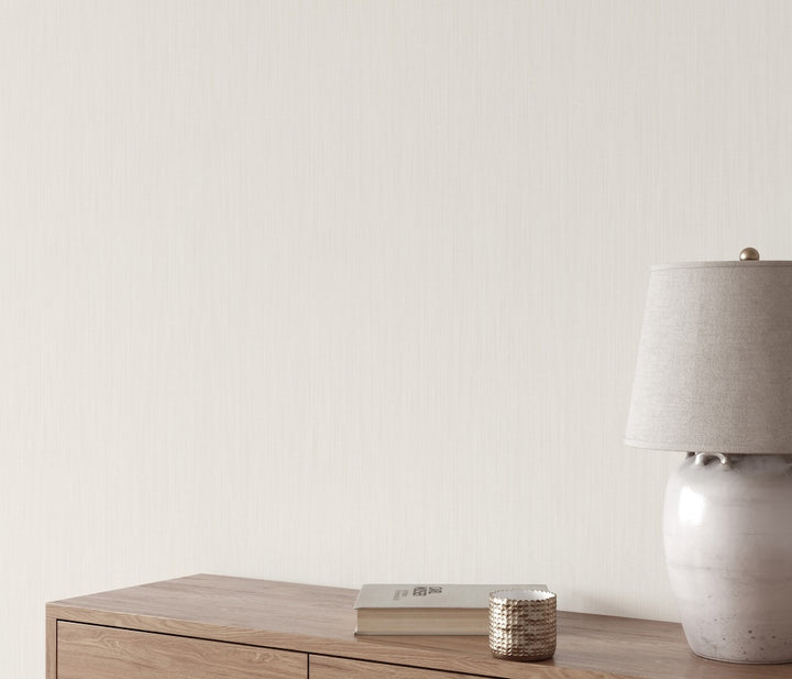 ELLE Decoration Cadence Plain White Wallpaper