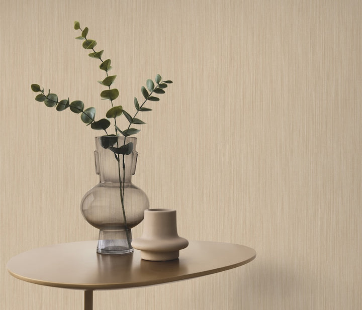 ELLE Decoration Cadence Plain Beige Wallpaper
