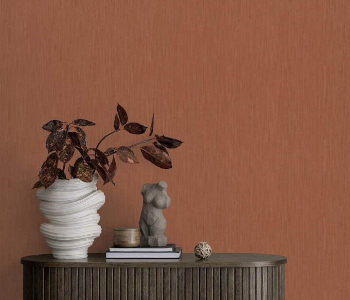 ELLE Decoration Cadence Plain Orange Wallpaper