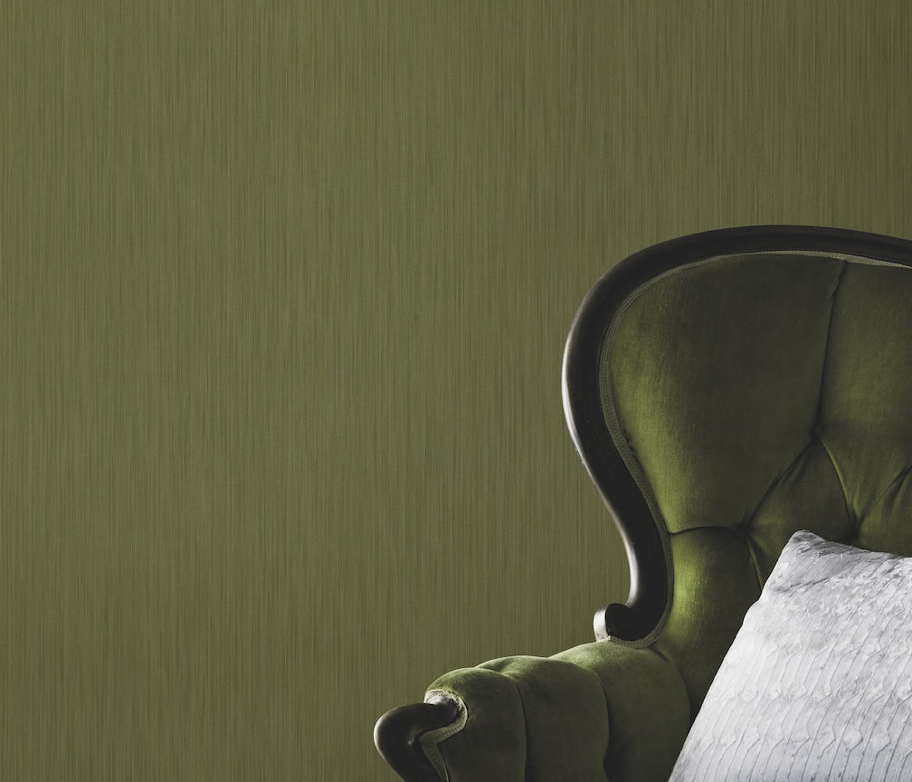 ELLE Decoration Cadence Plain Green Wallpaper
