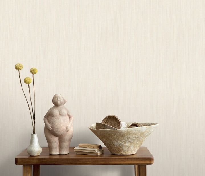 ELLE Decoration Cadence Plain Cream Wallpaper