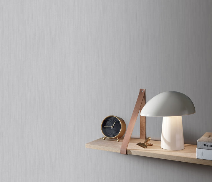 ELLE Decoration Cadence Plain Light Grey Wallpaper