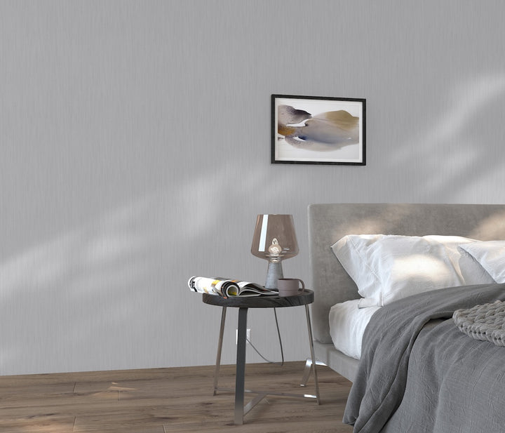 ELLE Decoration Cadence Plain Light Grey Wallpaper