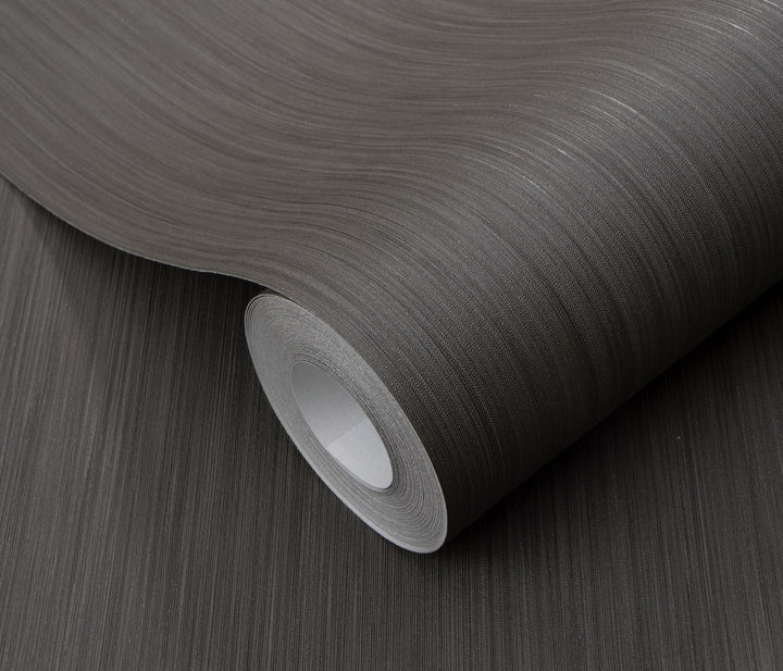 ELLE Decoration Cadence Plain Dark Brown Wallpaper
