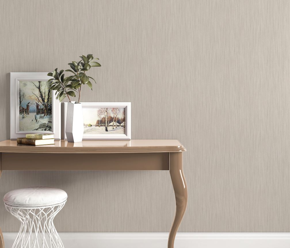 Erismann Striped Taupe Wallpaper