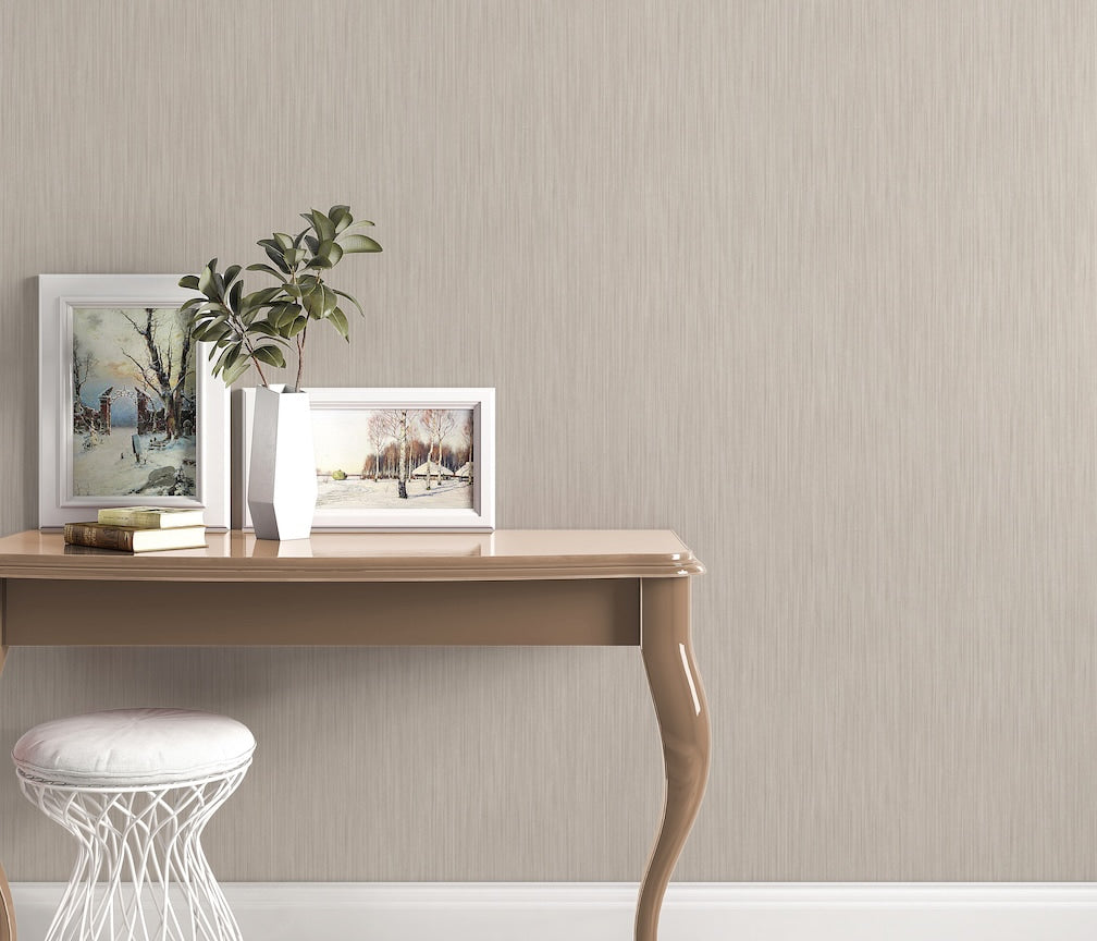 Erismann Striped Taupe Wallpaper