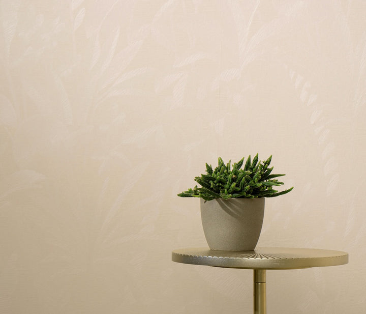 ELLE Decoration Floral Echo Leaves Beige Wallpaper