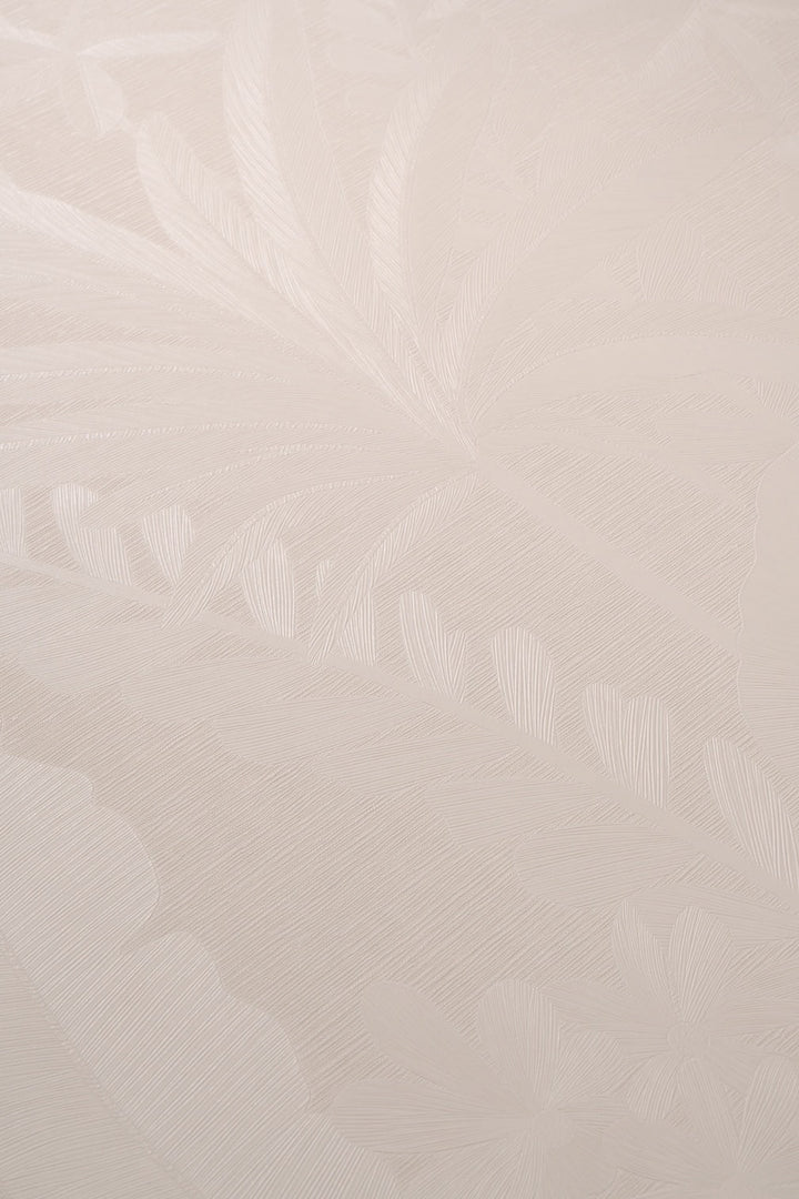 ELLE Decoration Floral Echo Leaves Pink Wallpaper