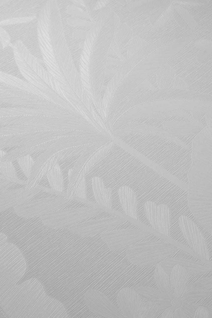 ELLE Decoration Floral Echo Leaves Grey Wallpaper