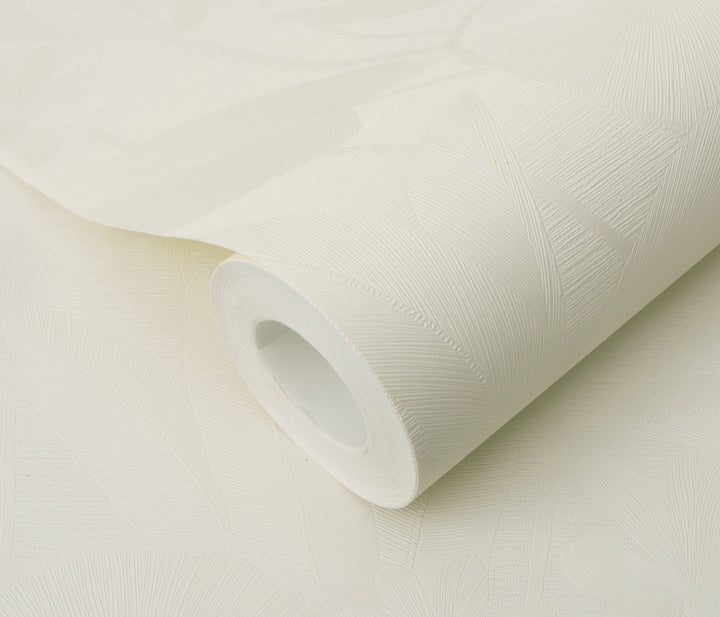 ELLE Decoration Floral Echo Leaves Cream Wallpaper