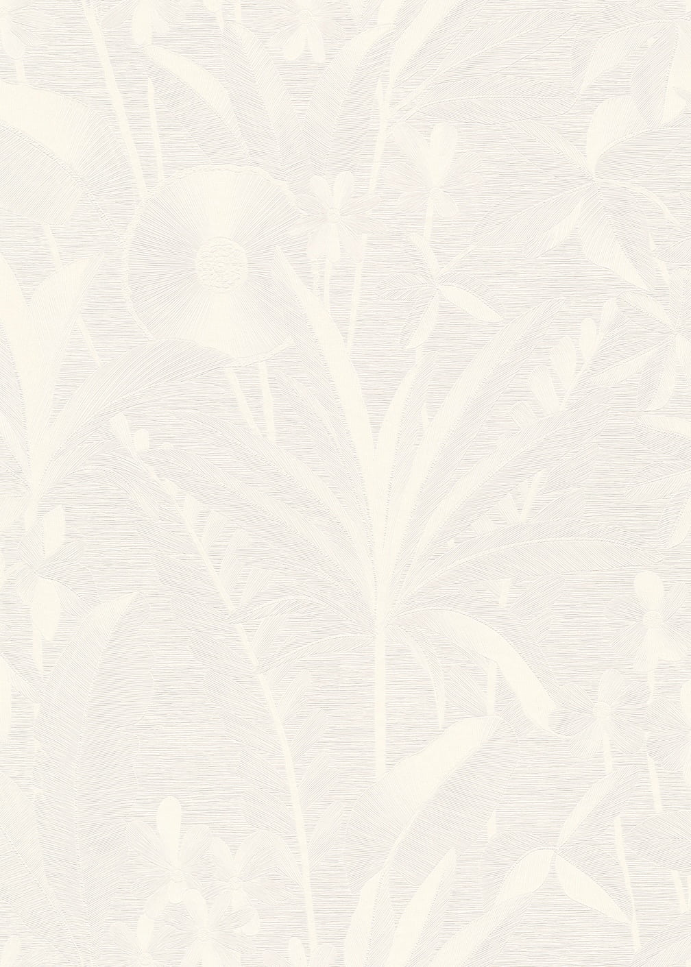 ELLE Decoration Floral Echo Leaves Cream Wallpaper