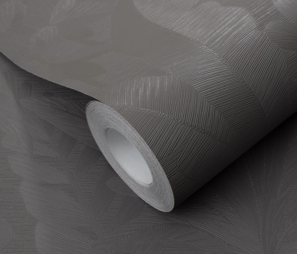 ELLE Decoration Floral Echo Leaves Taupe Wallpaper