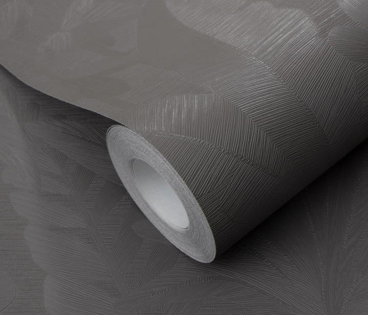 ELLE Decoration Floral Echo Leaves Taupe Wallpaper